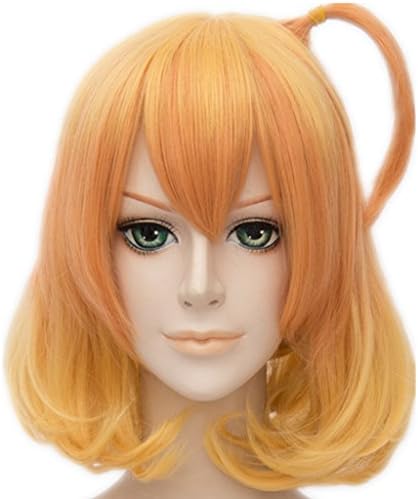 MSHUI Macross Delta Freyja Wion Anime Cosplay Wig Golden Yellow Gradient Hair