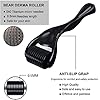 Beard-Growth-Roller-540-05MM-Titanium-Needles-Derma-Roller-for-Men-Matte-Black-Beard-Roller-Stimulate-Beard-and-Hair-Growth-Microneedle-Roller Beard Growth Roller/Derma Roller for Men/Microneedle Roller /540 0.5MM Titanium Needles (0.5mm)
