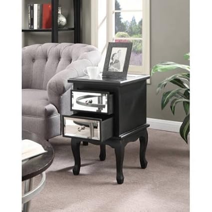 Amazon Com Mirrored End Table Multiple Colors Home