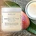 Majestic Pure Raw Mango Butter, 8 oz - Organic Premium Grade for Soft Supple Skin and Healthy Hair …