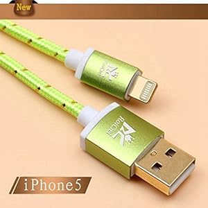 （Roiciel）ロイシエル 高耐久 急速充電 アルミ端子＆金属シェル＆ナイロン編みライトニングUSBケーブル