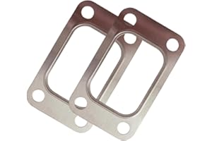 YCHIMAN 2 Pack T3 Turbo Inlet Flange Gasket Manifold Stainless Steel T3/T4 Precision PTE Garrett