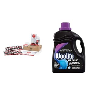 dryel - CRB-12000v2 Dryel At-Home Mega Dry Cleaner Starter Kit & Woolite All Darks Liquid Laundry Detergent 66 Loads, 100 Fl Oz (Pack of 1), Packaging May Vary