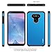 J&D Case Compatible for LG G6 / LG G6 Plus Case, Heavy Duty Dual Layer Hybrid Shock Proof Protective Rugged Bumper Case for LG G6 Plus, LG G6 Case, Blue