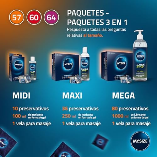 - Preservativos, pacote de amostras com 10 peças, 57, 60, 64 mm, 3 pacotes com 10 peças, tamanho adequado para qualquer pessoa