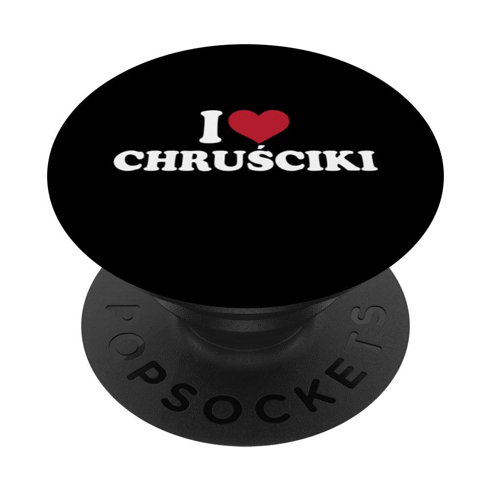 I Love Chrusciki Apparel Bow Tie Cookies Lover PopSockets Swappable PopGrip