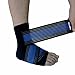 Runflory Ankle Support Brace with Adjustable Strap, One Pair Compression Ankle Foot Sleeve Wrap Bandage for Men Women, Ankle Supports for Athletics Injury Recovery Joint Pain Relief - One Size