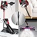 Vacuum Cleaner, Super Suction Pet Hair Eraser, 4 in 1 Bagless Upright Corded Stick Vacuum,Easy Empty Dirt Bin,Noise Free, Lightweight& Versatile Handheld Vacuum with LED Multiple Brush