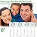 Replacement Brush Heads Compatible with Phillips Sonicare Electric Toothbrush DiamondClean, HealthyWhite, FlexCare, EasyClean, Essence+, PowerUp, 8 Pack by Jiuzhoudeal