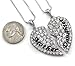 SoulBreezeCollection Mom Daughter Heart Pendant Necklace Gift for Mother Day