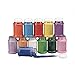 Fun Express Craft Sand Assortment, Bulk Set of 12 Bottles of Rainbow Colors, 22 oz Each - DIY Craft Supplies