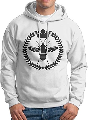 Shuiquwe Bee Men's Sports Hoodies XXL White
