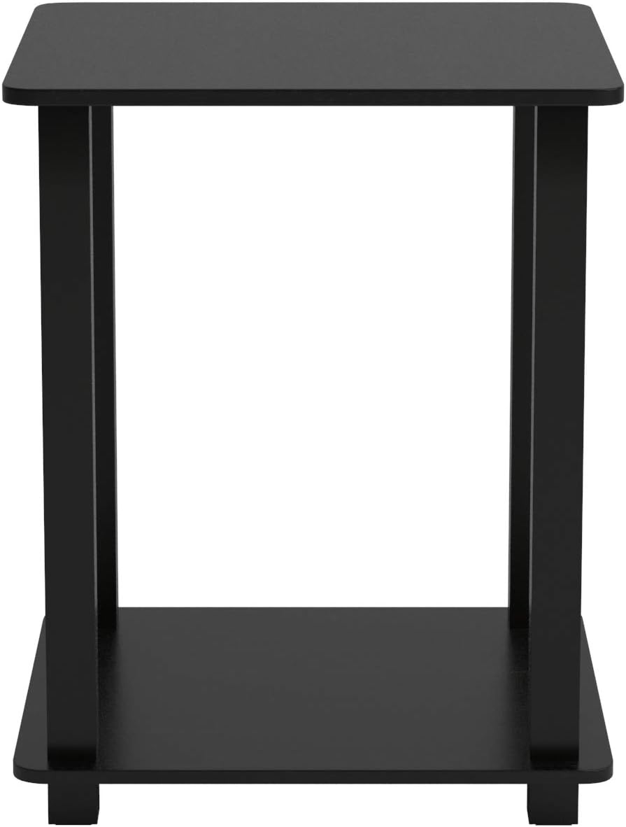 Furinno Simplistic End Table, Espresso/Black: Kitchen & Dining
