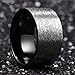 King Will Unisex 12mm Tungsten Carbide Wedding Ring Black Interior Silver Engagement Band