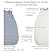 Woolino Merino Wool and Organic Cotton Baby Sleeping Bag - 4 Season Classic Sleep Sack - Two-Way Zipper Sleeping Bag for Baby and Toddler - 0-6 Months - Butterfly