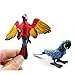 Kimkoala Bird Decorative Figurines, 2 Pcs Simulation Mini Cute Parrot Bird Figures Animal Model Toys for Home Decor Miniature Fairy Garden Decoration Ornament Kids Gifts