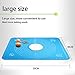 [Thickness Upgrade] Silicone Baking Mat with Measurements, Amytalk Thicken, Heat Resistance, Reusable Non-Stick Pastry Mat Non Slip Rolling Mat Dough Board Dough Kneading Mat, Blue, Easy Clean
