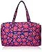 Vera Bradley Women's Cotton Large Travel Duffel Bag, Art Poppies, One Size