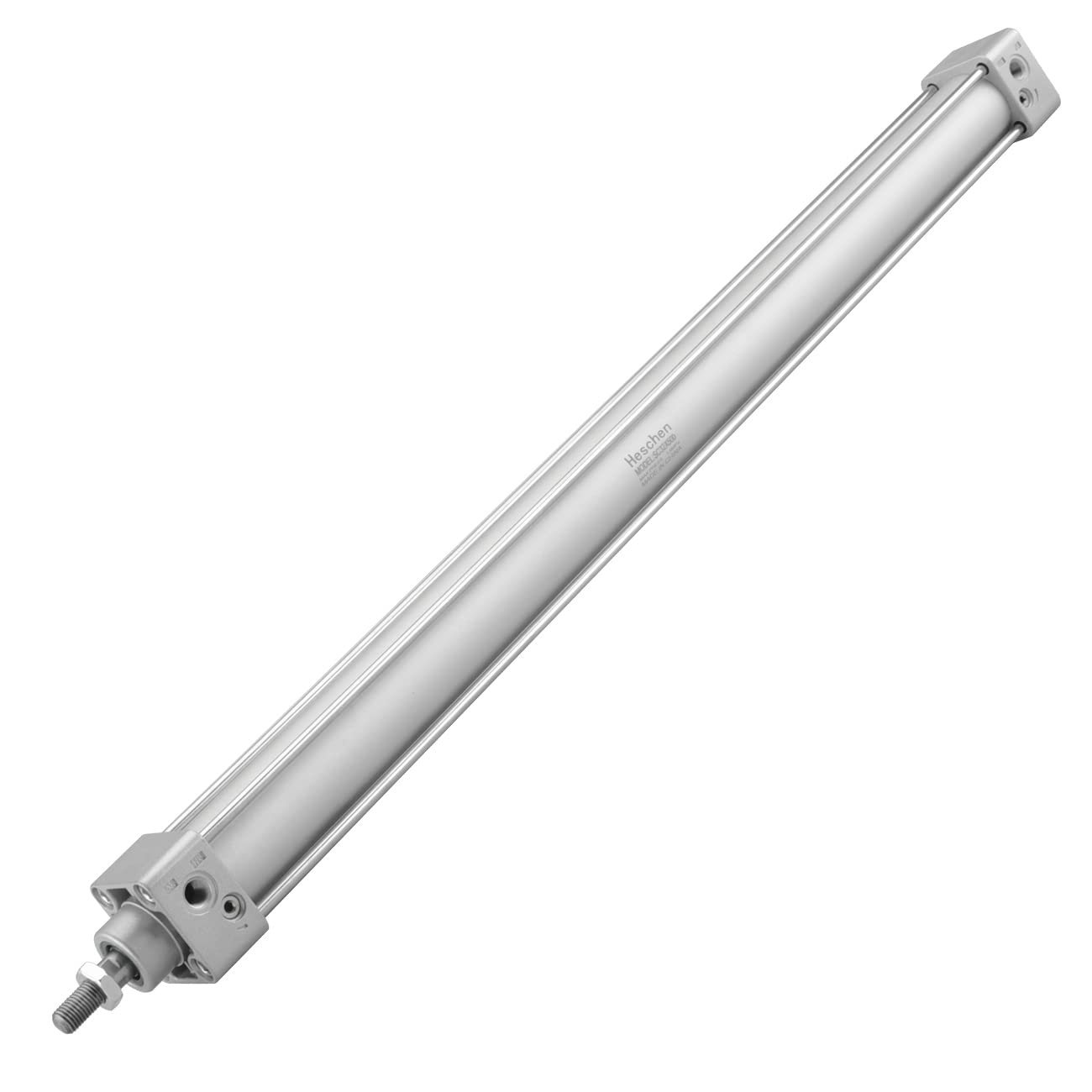 Heschen Pneumatic Standard Cylinder, SC 32-500, PT1/8'' Port, 32mm Bore, 500mm Stroke, Single Rod Double Action
