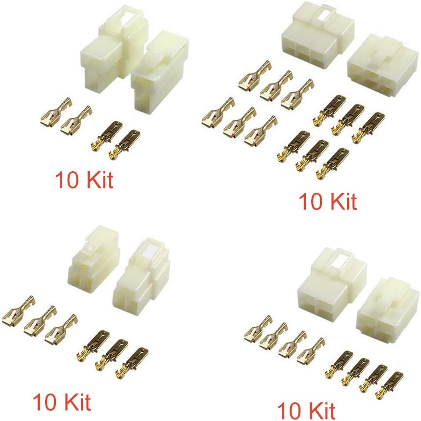 6.3mm 2 3 4 6 Pin Way Electrical Automotive Wire Connector Kits 3.6mm