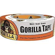 Gorilla Tape, White Duct Tape, 1.88&#34; x 30 yd, White, (Pack of 1)