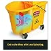 Rubbermaid Commercial 757788YW Wavebrake 35 Quart Bucket/Wringer Combinations, Yellow