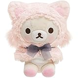 San-X Rilakkuma Korilakkuma Cat Plush doll Pink MX37601