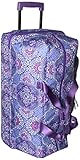 Vera Bradley Women's Lighten Up Large Wheeled Duffel, Lilac Tapestry