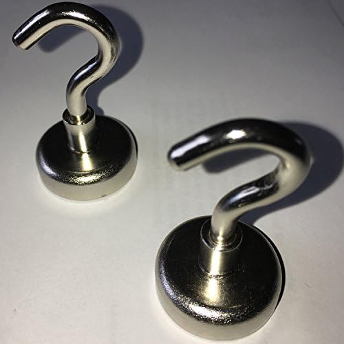 Minimalist Designs Neodymium Magnetic Hooks, 50lb, 2-Pack