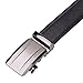 Vbiger Men's Leather Belt Sliding Buckle 35mm Ratchet Belt Black 42