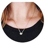 Boosic Evil Eye Pendant Necklace for Women, Golden