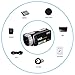 SEREE Camera Comcorder Full HD 1080p 16X Digital Zoom 2.7