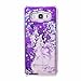 Galaxy Sky Case, J3/J3 V Case,Galaxy Sol Case,DAMONDY Cute 3D Moving Stars Bling Liquid Glitter Floating Flowing Ultra Clear Hard Cover Case for Galaxy J3/Express Prime/Amp Prime -purple