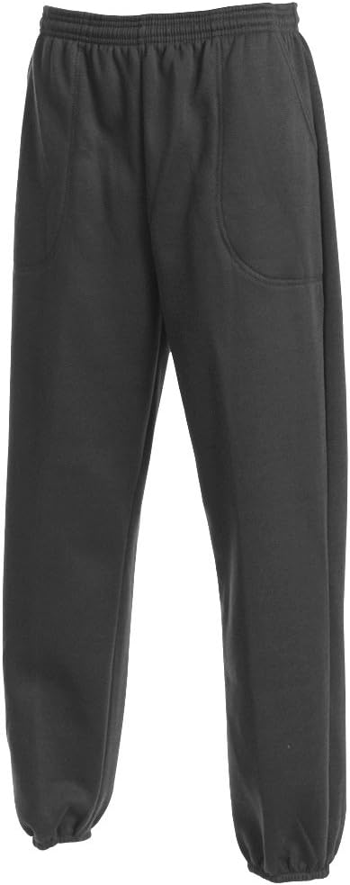Men's Classic 3 Pocket Fleece Sweatpants Elastic Bottom Made in USA