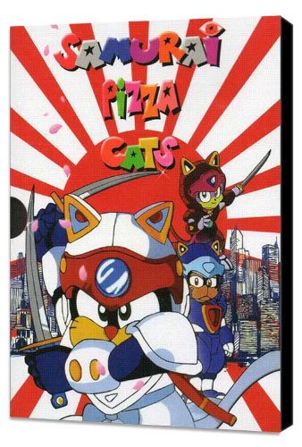 ArtFuzz Samurai Pizza Cats (TV) 11 x 17 TV Poster - Style A - Museum Wrapped Canvas