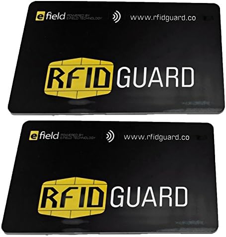 RFIDGuard RFID Blocking Card Guard Blocker for Credit/Bank Cards, Passports and Wallets, 2-Pack (RFIDGD-2-PAK)