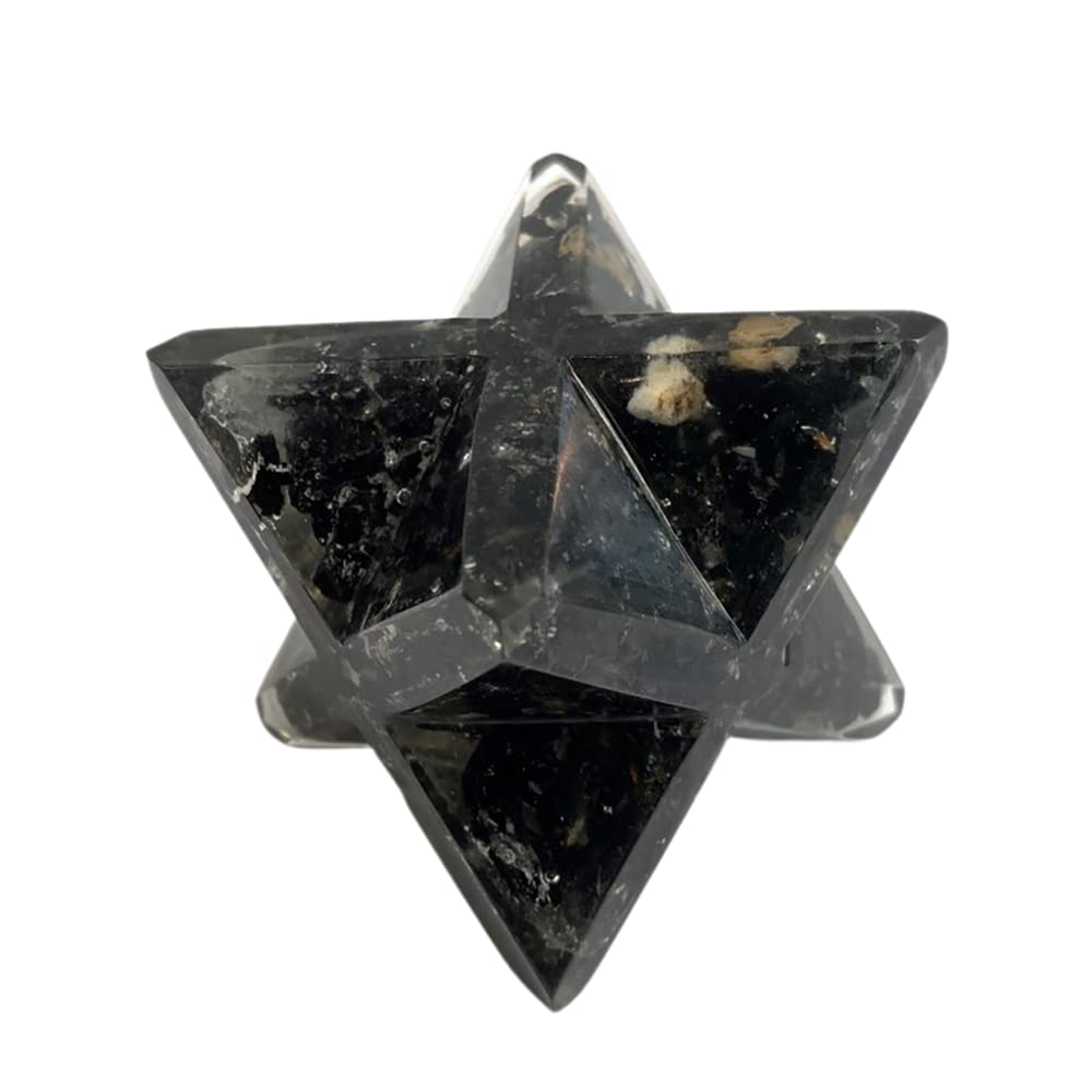 VIE Orgonite Merkaba Star, Black Obsidian
