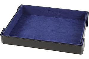 Forged Dice Co. 9.5 Inch Magnetic Folding Dice Tray - Portable Folding Dice Rolling Tray for use as DND Dice Tray D&D Dice Tray or Dice Game - Quiets Rolling Metal Dice and Folds Flat