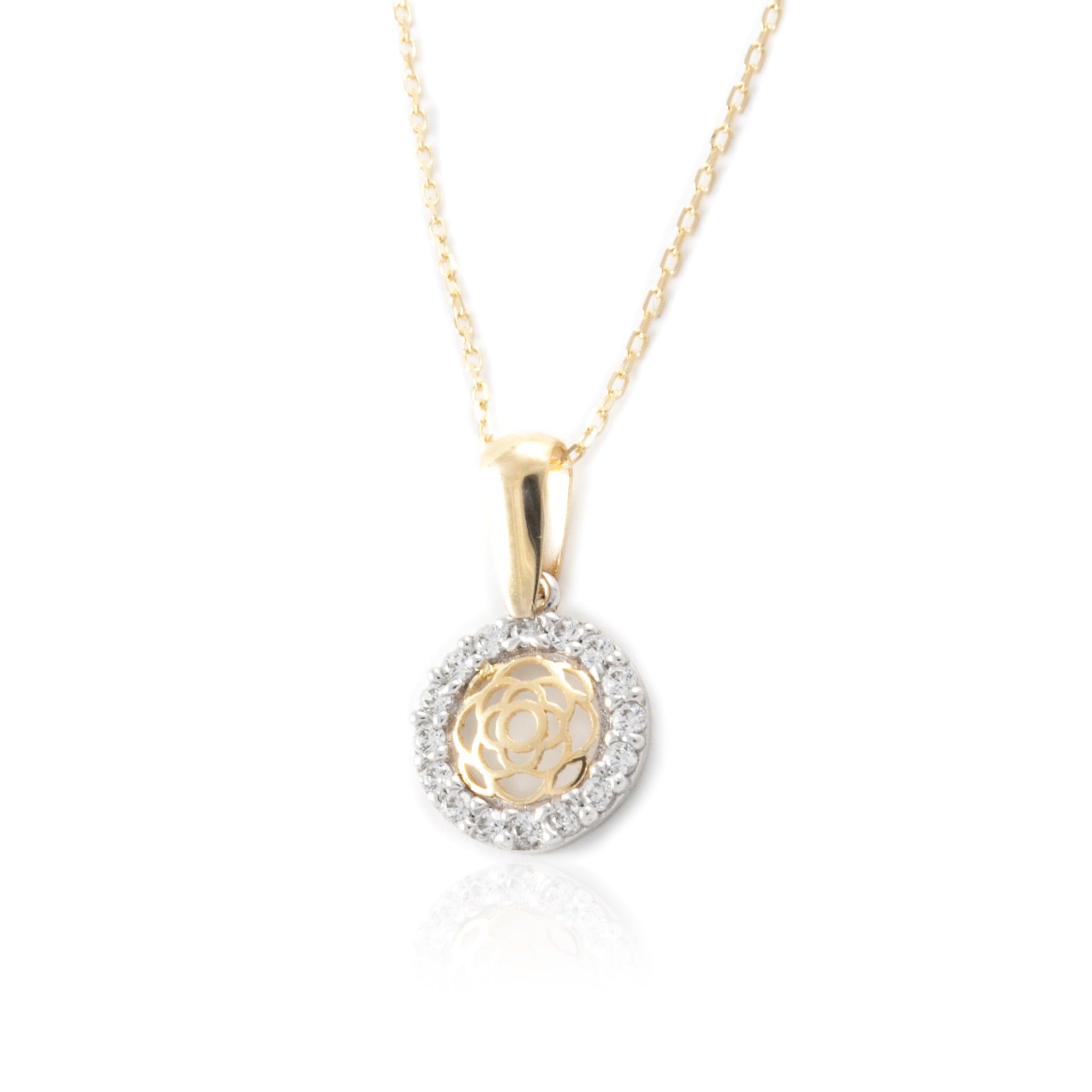 Monde Petit 9ct 2 Colour Gold round Children's Pendant