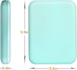 Kintion Pocket Mirror 1X/3X LED Lighted 2-Sided Compact Travel Mirror Cyan view 2