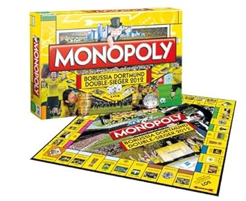 Winning Moves 12331500 - Monopoly Borussia Dortmund Double-Sieger 2012
