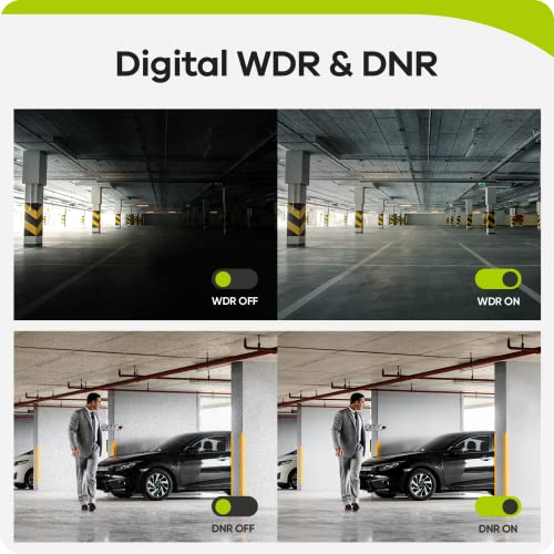 [Upgraded] SANNCE 1080P 4Pack Wired Home Security Camera with 100ft