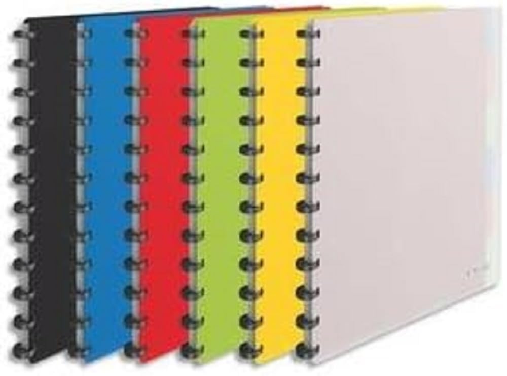 Esselte 624014 LIVED - Folder of removable covers A4, 25 covers, Capacity for 50 sheets, Flexible covers, 1 unit [assorted colors]