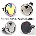 FIKA Mickey Car Air Freshener Vent Clip Locket Aromatherapy Essential Oils Great For Travel Pads included (Crystal)
