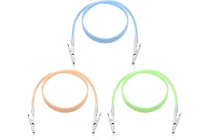 ALRHSO 3 Pcs Dental Bib Clips Soft Lightweight Silicone Dentist Bibs Clips Bright Color Napkin Bib Holder for Dental Clinic Family Dining