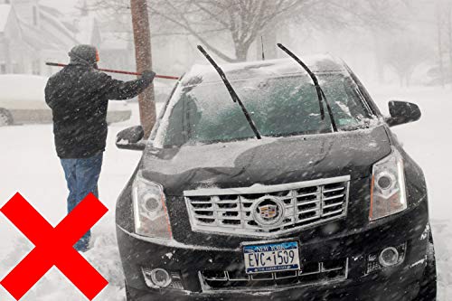 image for Supernova Universal Car Windshield Cover for Snow and Ice & Sun Shade 