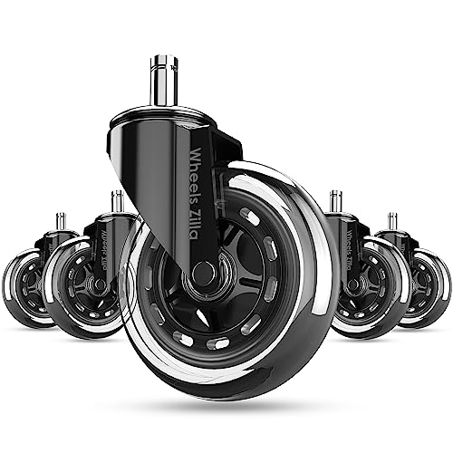 Bulk Pack Of 20 Heavy-Duty Office Chair Wheels – 2 Inch Universal Casters For Hardwood & Carpet - View #8