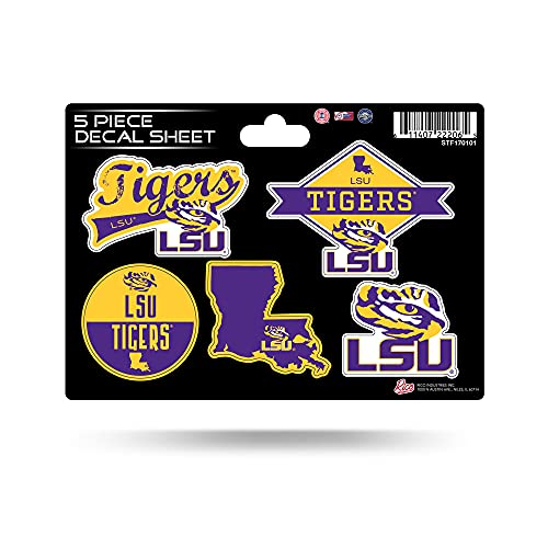 Rico Industries NCAA LSU Tigers 5-PC Sticker Sheet
