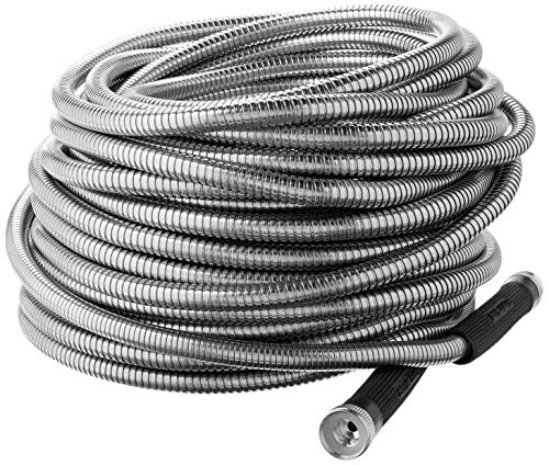 Bionic Steel 304 Stainless Steel Metal Garden Hose - Lightweight, Kink-Free, and Stronger Than Ever, Durable and Easy to Use
