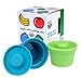 Kinderville Bigger Bites Storage Jars (Set of 2, Blue/Green)